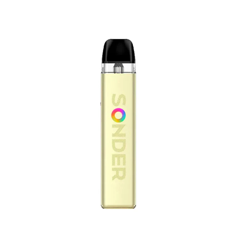 Geek Vape Sonder Q2 Vape Kit in Apricot Yellow colour – Now available in Leamington Spa, Warwickshire, and Coventry, with fast shipping across the UK.