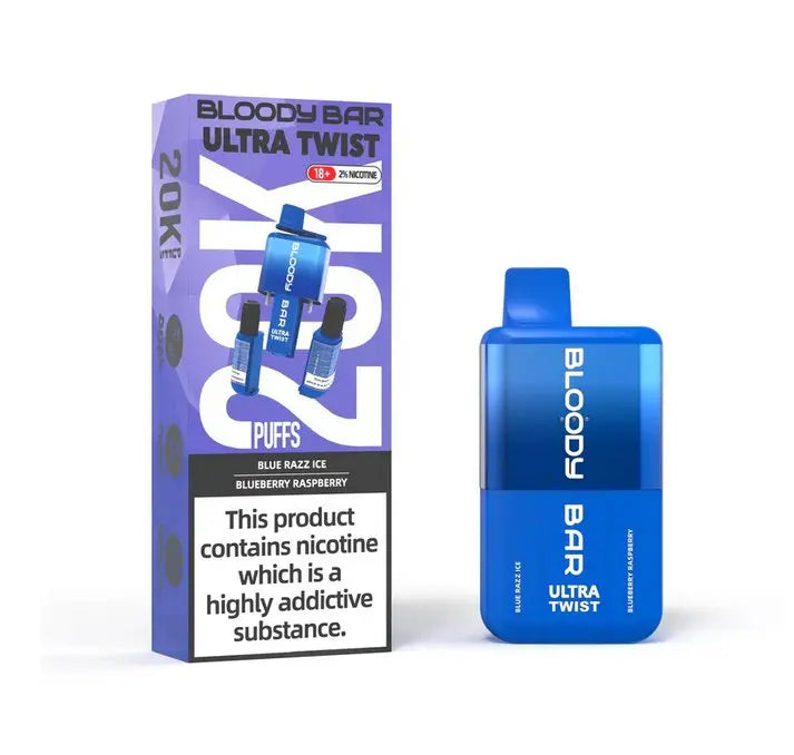 Blue Razz Ice Blueberry Raspberry 20K Disposable Vape