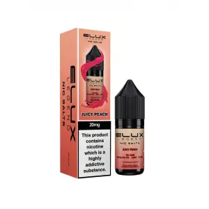 Juicy Peach Elux Legend Nic Salts 10ml