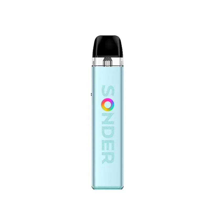 Geek Vape Sonder Q2 Vape Kit in elegant Misty Blue – Now in stock across Warwickshire, including Coventry and Leamington Spa, with rapid delivery available throughout the UK.
