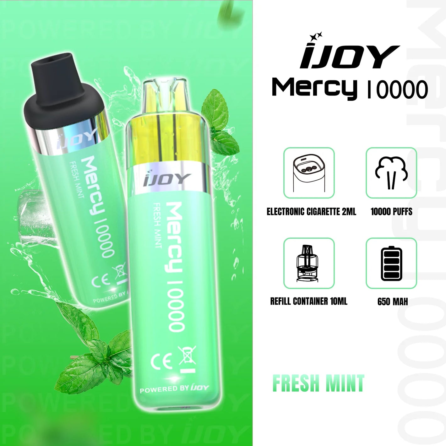 Fresh Mint 10k Puff Disposable