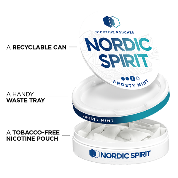 Nordic Spirit Frosty Mint Nicotine Pouch – Cool and Refreshing Flavour – Available in Leamington Spa, Warwickshire, Coventry & fast Shipping Across the UK