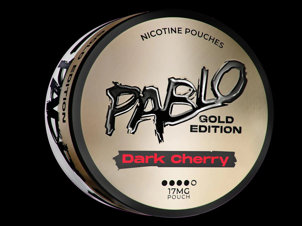 Pablo Gold Dark Cherry Vape 17 mg pouch – Rich and Bold Cherry Flavour – Available in Leamington Spa, Warwickshire, Coventry & Across the UK