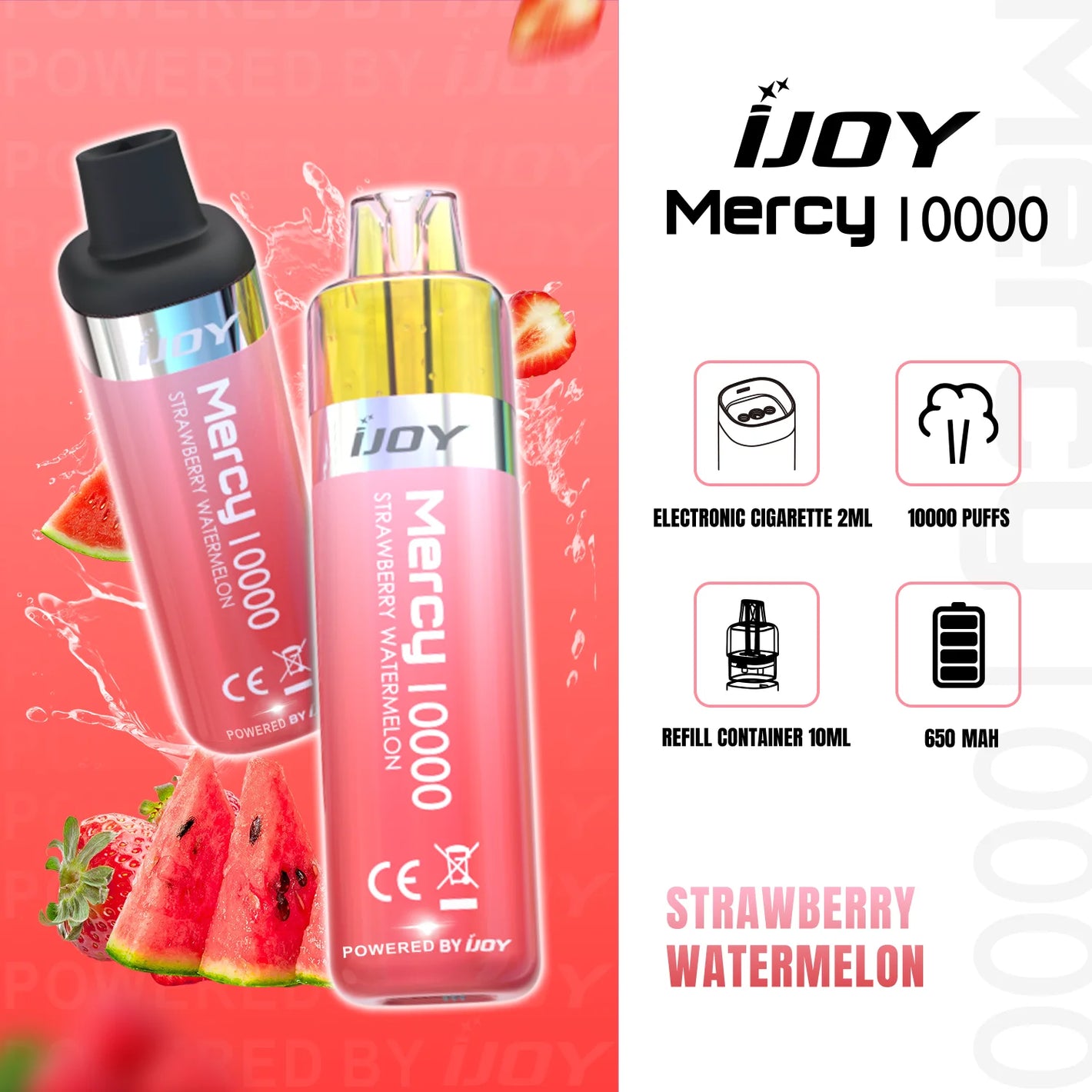 Strawberry Watermelon 10k Puff Disposable